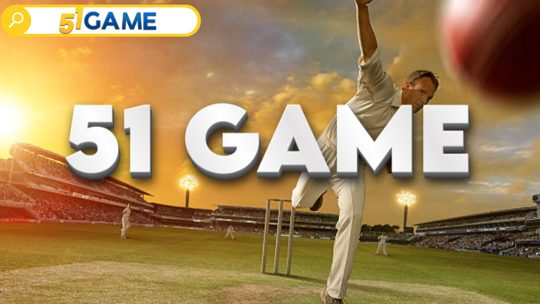 Chris Gayle smiling with a digital game background from 51Game